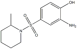 2-amino-4-[(2-methylpiperidine-1-)sulfonyl]phenol Struktur