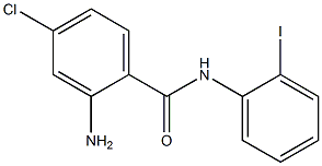 2-amino-4-chloro-N-(2-iodophenyl)benzamide Struktur