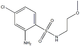 2-amino-4-chloro-N-(2-methoxyethyl)benzene-1-sulfonamide Struktur