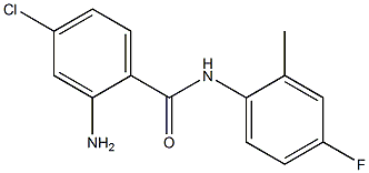 2-amino-4-chloro-N-(4-fluoro-2-methylphenyl)benzamide Struktur