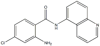 2-amino-4-chloro-N-(quinolin-5-yl)benzamide Struktur