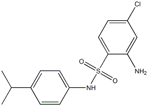 2-amino-4-chloro-N-[4-(propan-2-yl)phenyl]benzene-1-sulfonamide Struktur