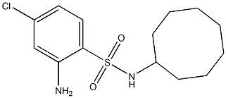 2-amino-4-chloro-N-cyclooctylbenzene-1-sulfonamide Struktur