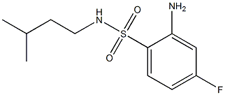 2-amino-4-fluoro-N-(3-methylbutyl)benzene-1-sulfonamide Struktur