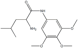 2-amino-4-methyl-N-(3,4,5-trimethoxyphenyl)pentanamide Struktur