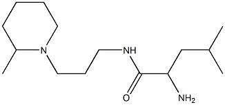 2-amino-4-methyl-N-[3-(2-methylpiperidin-1-yl)propyl]pentanamide Struktur