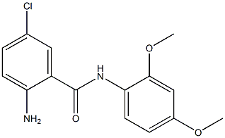 2-amino-5-chloro-N-(2,4-dimethoxyphenyl)benzamide Struktur