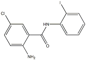 2-amino-5-chloro-N-(2-iodophenyl)benzamide Struktur