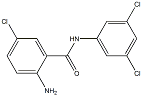 2-amino-5-chloro-N-(3,5-dichlorophenyl)benzamide Struktur