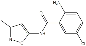 2-amino-5-chloro-N-(3-methyl-1,2-oxazol-5-yl)benzamide Struktur