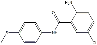 2-amino-5-chloro-N-[4-(methylsulfanyl)phenyl]benzamide Struktur