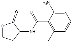 2-amino-6-methyl-N-(2-oxooxolan-3-yl)benzamide Struktur