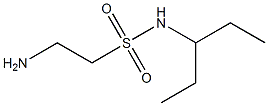 2-amino-N-(1-ethylpropyl)ethanesulfonamide Struktur