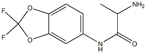 2-amino-N-(2,2-difluoro-1,3-benzodioxol-5-yl)propanamide Struktur