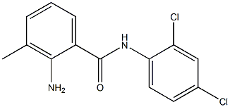 2-amino-N-(2,4-dichlorophenyl)-3-methylbenzamide Struktur