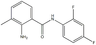 2-amino-N-(2,4-difluorophenyl)-3-methylbenzamide Struktur