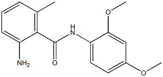 2-amino-N-(2,4-dimethoxyphenyl)-6-methylbenzamide Struktur