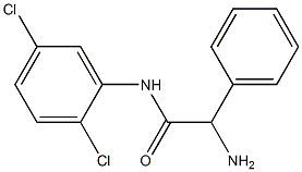 2-amino-N-(2,5-dichlorophenyl)-2-phenylacetamide Struktur