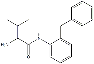 2-amino-N-(2-benzylphenyl)-3-methylbutanamide Struktur