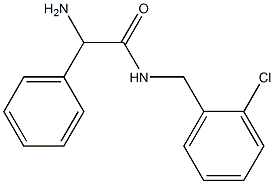 2-amino-N-(2-chlorobenzyl)-2-phenylacetamide Struktur