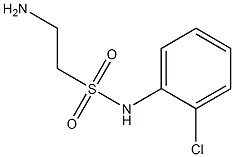 2-amino-N-(2-chlorophenyl)ethanesulfonamide Struktur