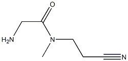 2-amino-N-(2-cyanoethyl)-N-methylacetamide Struktur