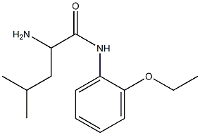 2-amino-N-(2-ethoxyphenyl)-4-methylpentanamide Struktur