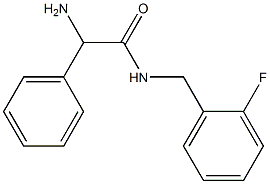 2-amino-N-(2-fluorobenzyl)-2-phenylacetamide Struktur