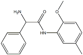 2-amino-N-(2-methoxy-5-methylphenyl)-2-phenylacetamide Struktur