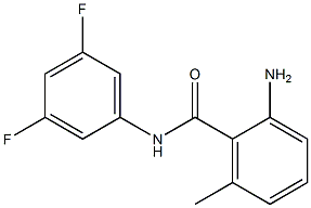 2-amino-N-(3,5-difluorophenyl)-6-methylbenzamide Struktur