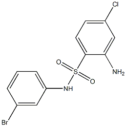 2-amino-N-(3-bromophenyl)-4-chlorobenzene-1-sulfonamide Struktur