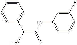 2-amino-N-(3-fluorophenyl)-2-phenylacetamide Struktur