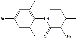 2-amino-N-(4-bromo-2,6-dimethylphenyl)-3-methylpentanamide Struktur