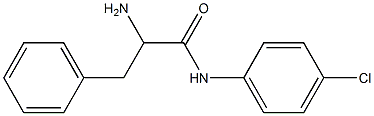 2-amino-N-(4-chlorophenyl)-3-phenylpropanamide Struktur