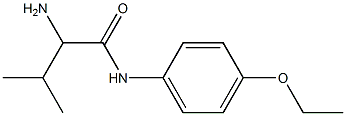 2-amino-N-(4-ethoxyphenyl)-3-methylbutanamide Struktur