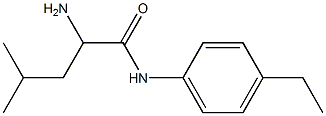 2-amino-N-(4-ethylphenyl)-4-methylpentanamide Struktur