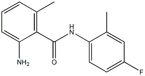 2-amino-N-(4-fluoro-2-methylphenyl)-6-methylbenzamide Struktur