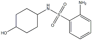 2-amino-N-(4-hydroxycyclohexyl)benzenesulfonamide Struktur