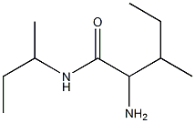 2-amino-N-(sec-butyl)-3-methylpentanamide Struktur