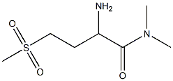 2-amino-N,N-dimethyl-4-(methylsulfonyl)butanamide Struktur