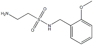 2-amino-N-[(2-methoxyphenyl)methyl]ethane-1-sulfonamide Struktur