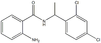 2-amino-N-[1-(2,4-dichlorophenyl)ethyl]benzamide Struktur