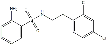 2-amino-N-[2-(2,4-dichlorophenyl)ethyl]benzene-1-sulfonamide Struktur