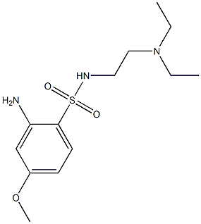 2-amino-N-[2-(diethylamino)ethyl]-4-methoxybenzene-1-sulfonamide Struktur