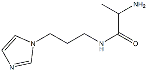 2-amino-N-[3-(1H-imidazol-1-yl)propyl]propanamide Struktur