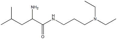 2-amino-N-[3-(diethylamino)propyl]-4-methylpentanamide Struktur