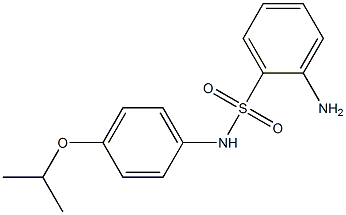 2-amino-N-[4-(propan-2-yloxy)phenyl]benzene-1-sulfonamide Struktur