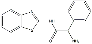 2-amino-N-1,3-benzothiazol-2-yl-2-phenylacetamide Struktur