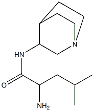 2-amino-N-1-azabicyclo[2.2.2]oct-3-yl-4-methylpentanamide Struktur