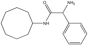 2-amino-N-cyclooctyl-2-phenylacetamide Struktur